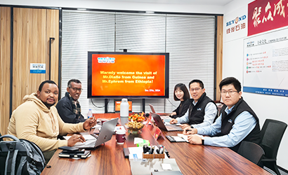 Visitors from Ethiopia and Guinea