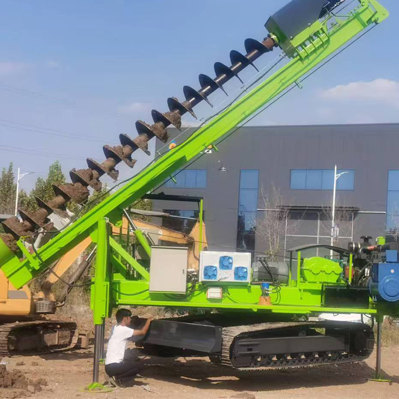 High-Efficiency Spiral Long Auger Rotary Drilling Rig