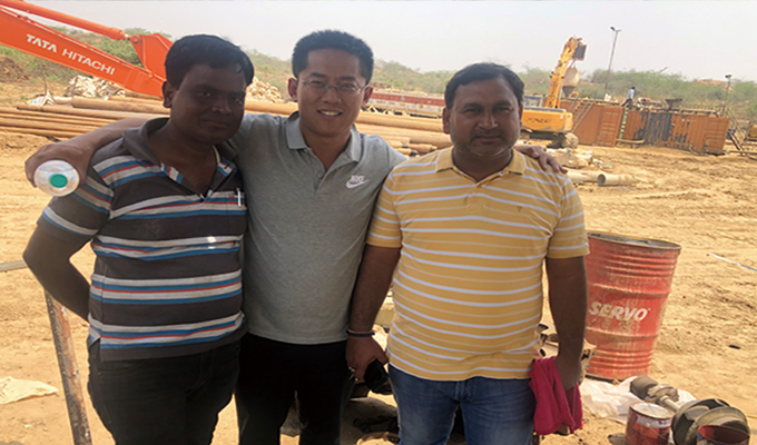 GM of BEYOND Visit to horizontal directional drilling site in India
