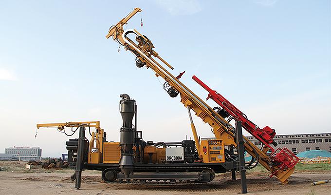 BRC-800A Reverse Circulation Drilling Rig for Guinea Client